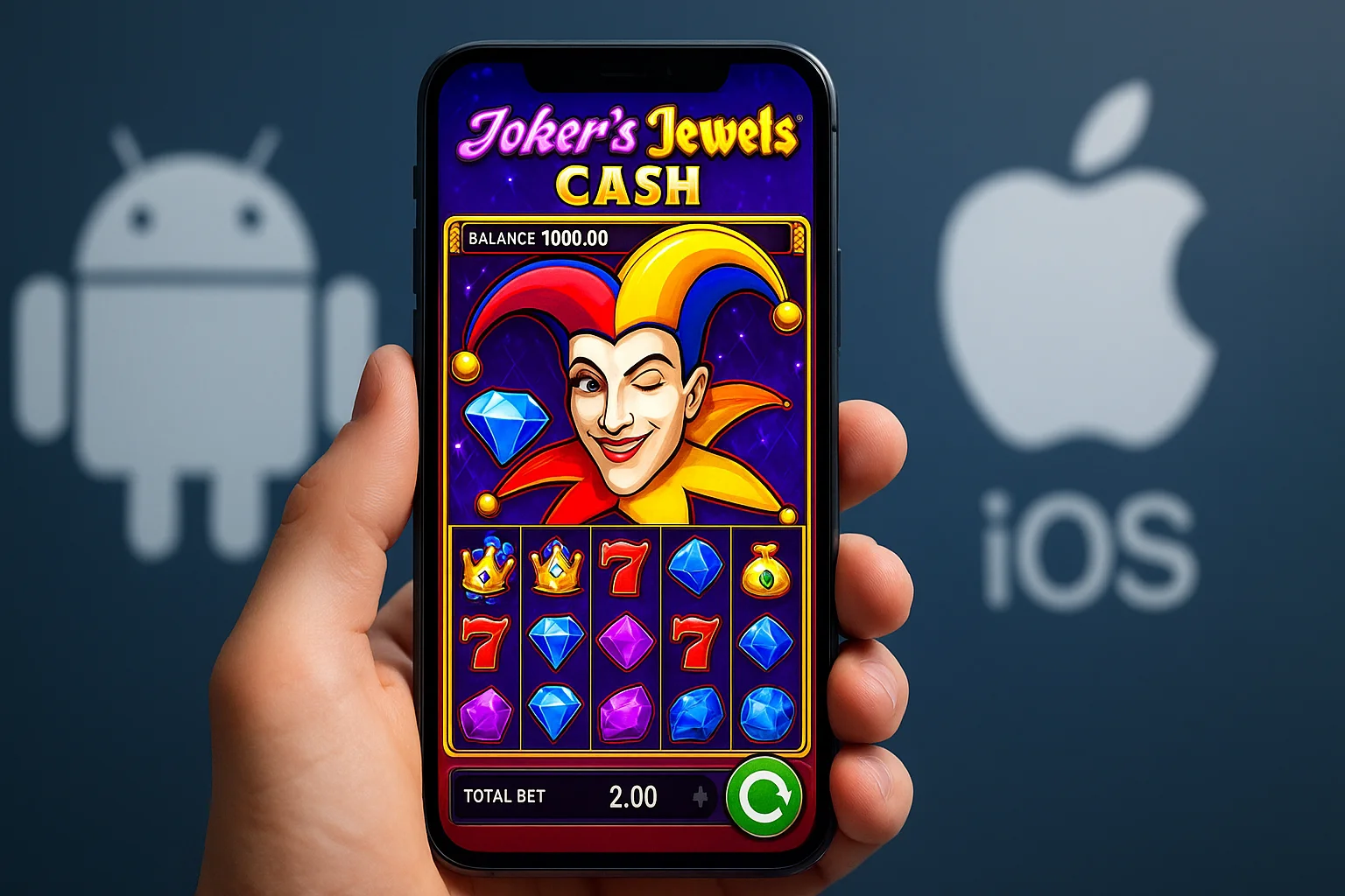 Joker’s Jewels Cash en el móvil